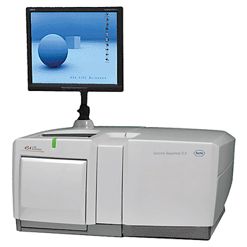 Image: The 454 Genome Sequencer FLX (Photo courtesy of Roche).